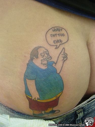 worst tattoo. W T F..hahaha!!! love the